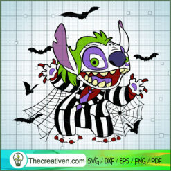 Stitch x Beetlejuice SVG, Stitch Halloween SVG, Beetlejuice Movie SVG