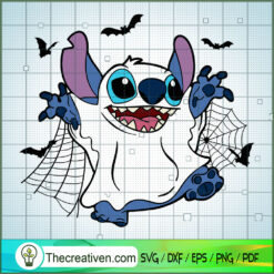 Stitch x Cute Ghost SVG Cut File for Cricut & Silhouette