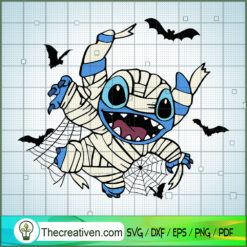 Stitch x Mummy SVG, Stitch Halloween SVG, Funny Halloween SVG