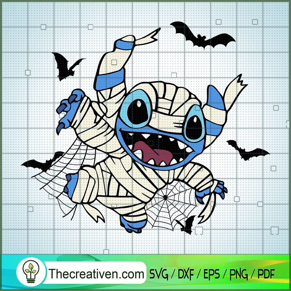 Stitch x Mummy SVG, Stitch Halloween SVG, Funny Halloween SVG 1 Stitch x Mummy SVG, Stitch Halloween SVG, Funny Halloween SVG