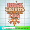 Thick Thinghs And Pumpkin Pies SVG, Groovy Halloween SVG, Retro SVG