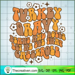 Turkey Grays Beans And Rolls SVG Cut File for Cricut