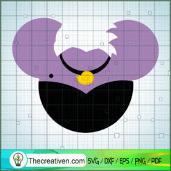 Ursula Mouse Head SVG, Disney Ursula SVG, Mickey Head SVG