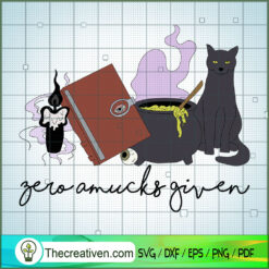 Zero Amucks Given SVG, Witches Poison SVG, Hocus Pocus Halloween SVG
