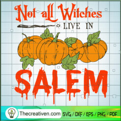 Not All Witches Live In Salem SVG Cut File for Cricut & Silhouette