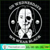 On Wednesdays We Wear Black SVG, Wednesdays Addams SVG, Halloween SVG