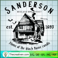 Sanderson Home Of The Black  SVG Cut File for Cricut