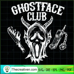 Ghost Face Club SVG Cut File for Cricut & Silhouette