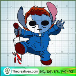 Stitch Michael Myers SVG Cut File for Cricut & Silhouette