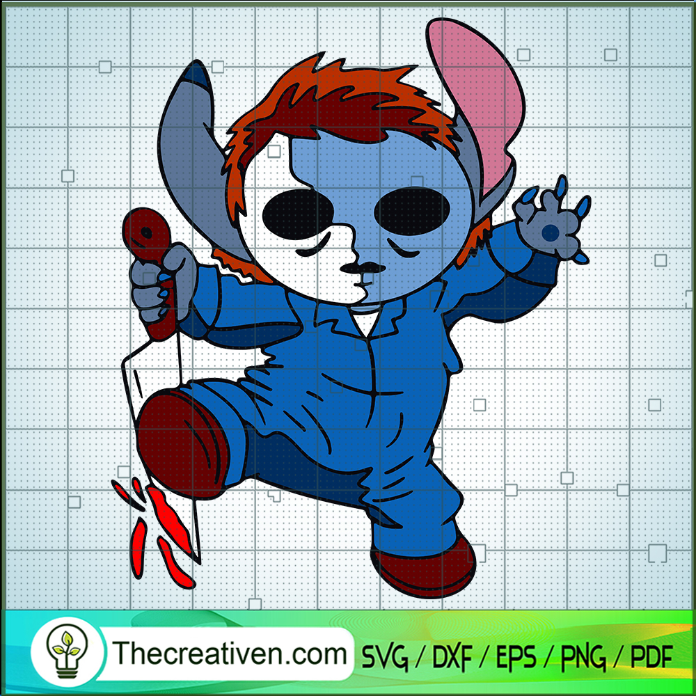 Stitch Michael Myers SVG Cut File for Cricut & Silhouette 1 Stitch Michael Myers SVG Cut File for Cricut & Silhouette