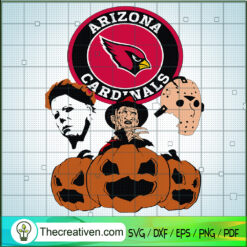 Arizona Cardinals Halloween SVG Cut File for Cricut & Silhouette