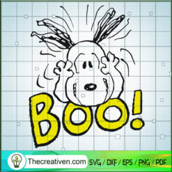 Snoopy Boo SVG, Snoopy Halloween SVG, Funny Halloween SVG