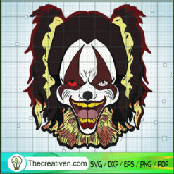 Pennywise Dog SVG, Pennywise Horror SVG, Halloween SVG