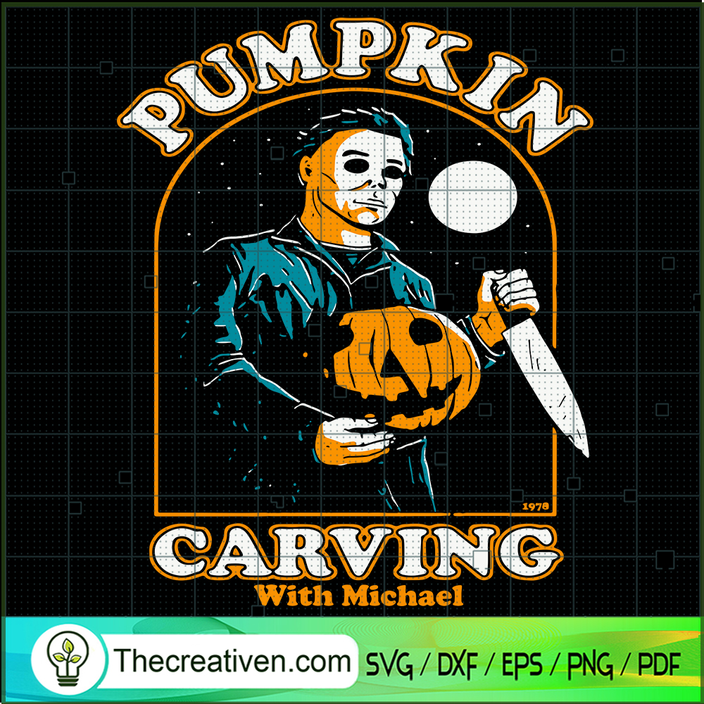 Pumpkin Carving With Michael SVG Cut File for Cricut & Silhouette 1 Pumpkin Carving With Michael SVG Cut File for Cricut & Silhouette