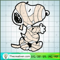 Snoopy Mummies SVG, Snoopy Halloween SVG, Funny Halloween SVG