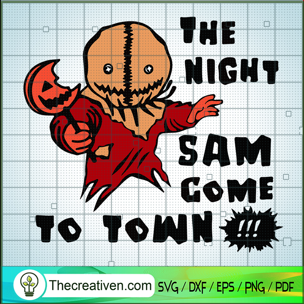 The Night Sam Come To Town SVG Cut File for Cricut & Silhouette 1 The Night Sam Come To Town SVG Cut File for Cricut & Silhouette
