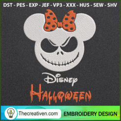 Disney Minnie Halloween Embr Embroidery Design