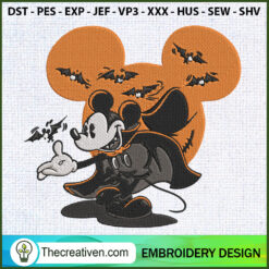 Mickey Vampire Halloween Emb Embroidery Design