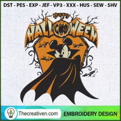 Mickey Mouse Vampire Hallowe Embroidery Design
