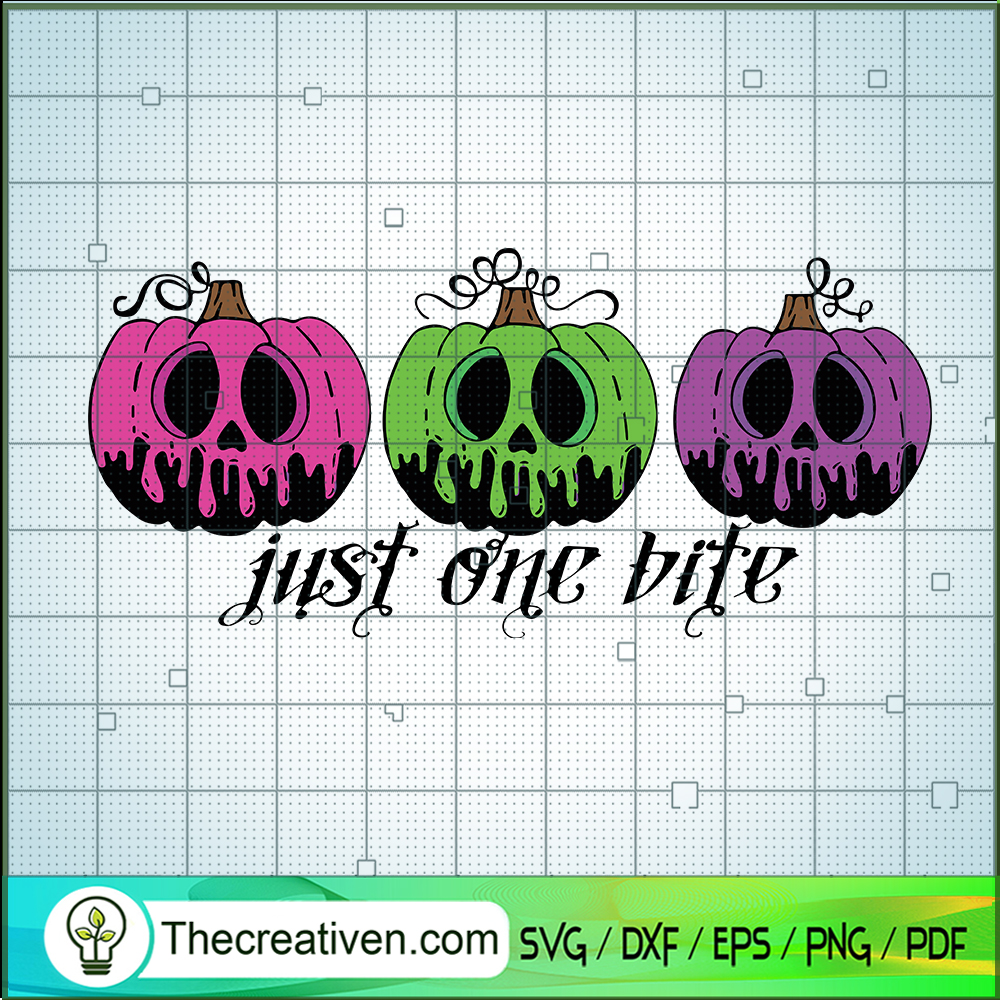 Just One Bite SVG, Pumpkin Halloween SVG, Poison SVG 1 Just One Bite SVG, Pumpkin Halloween SVG, Poison SVG