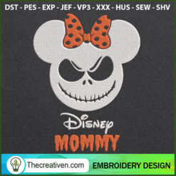 Disney Mommy Minnie Mouse Ha Embroidery Design
