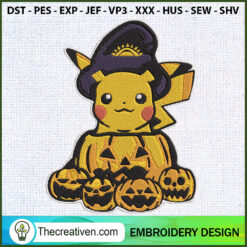 Pikachu Halloween Embroidery Embroidery Design