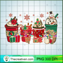 Christmas Coffee Drink PNG, Warm Christmas PNG, Christmas Sublimation