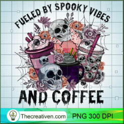Fueled By Spooky Vibes And Coffee PNG Clipart – Transparent Download