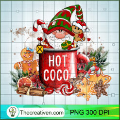 Hot Coco Gnomes PNG, All Of Christmas PNG, Christmas Sublimation