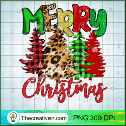 Merry Christmas Tree PNG, Pine Tree PNG, Merry Christmas Sublimation