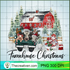 Farmhouse Christmas PNG Clipart – Transparent Download