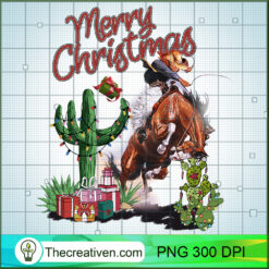 Merry Christmas Cowboy PNG Clipart – Transparent Download