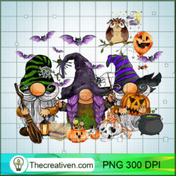 Gnomes Halloween PNG, Gnomes Witches PNG, Halloween Sublimation