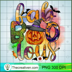 Bad Boo Lous PNG, Spooky Halloween PNG, Pumpkin Sublimation