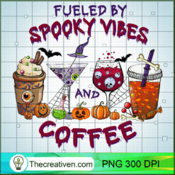 Fueled By Spooky Vibes Coffee PNG Clipart – Transparent Download