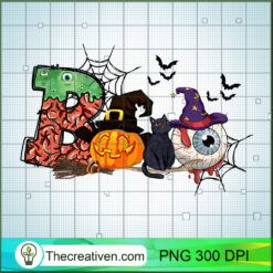 Boo Halloween PNG, Spooky Halloween PNG, Halloween Sublimation