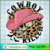 Cowboy Killer PNG, Cowboy Skull PNG, Skull Leopard Print Sublimation