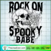 Rock On Spooky Babe SVG, Rock And Roll SVG, Halloween Skull SVG 2 11 copy 8
