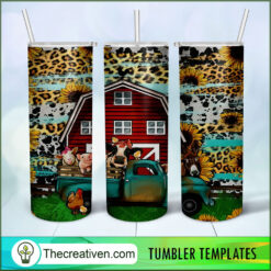 Truck Farm Full Tumbler Wrap Tumbler Wrap – Digital Download