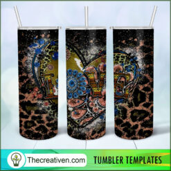 Hippie Love Full Tumbler Wrap Tumbler Wrap – Digital Download