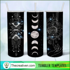 Sun And Moon Full Tumbler Wrap Tumbler Wrap – Digital Download