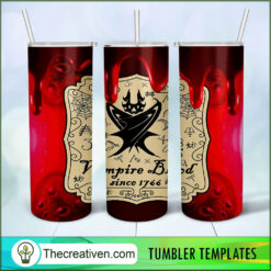 Vampire Blood Full Tumbler Wrap Tumbler Wrap – Digital Download