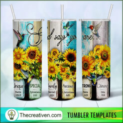 God Say You Are Full Tumbler Wrap Tumbler Wrap – Digit Design 117849
