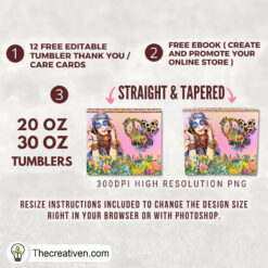 Alternative view of I Am Full Tumbler Wrap Tumbler Wrap – Digital Download