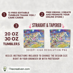 Alternative view of Beach Signposts Full Tumbler Wrap Tumbler Wrap – Digital Download