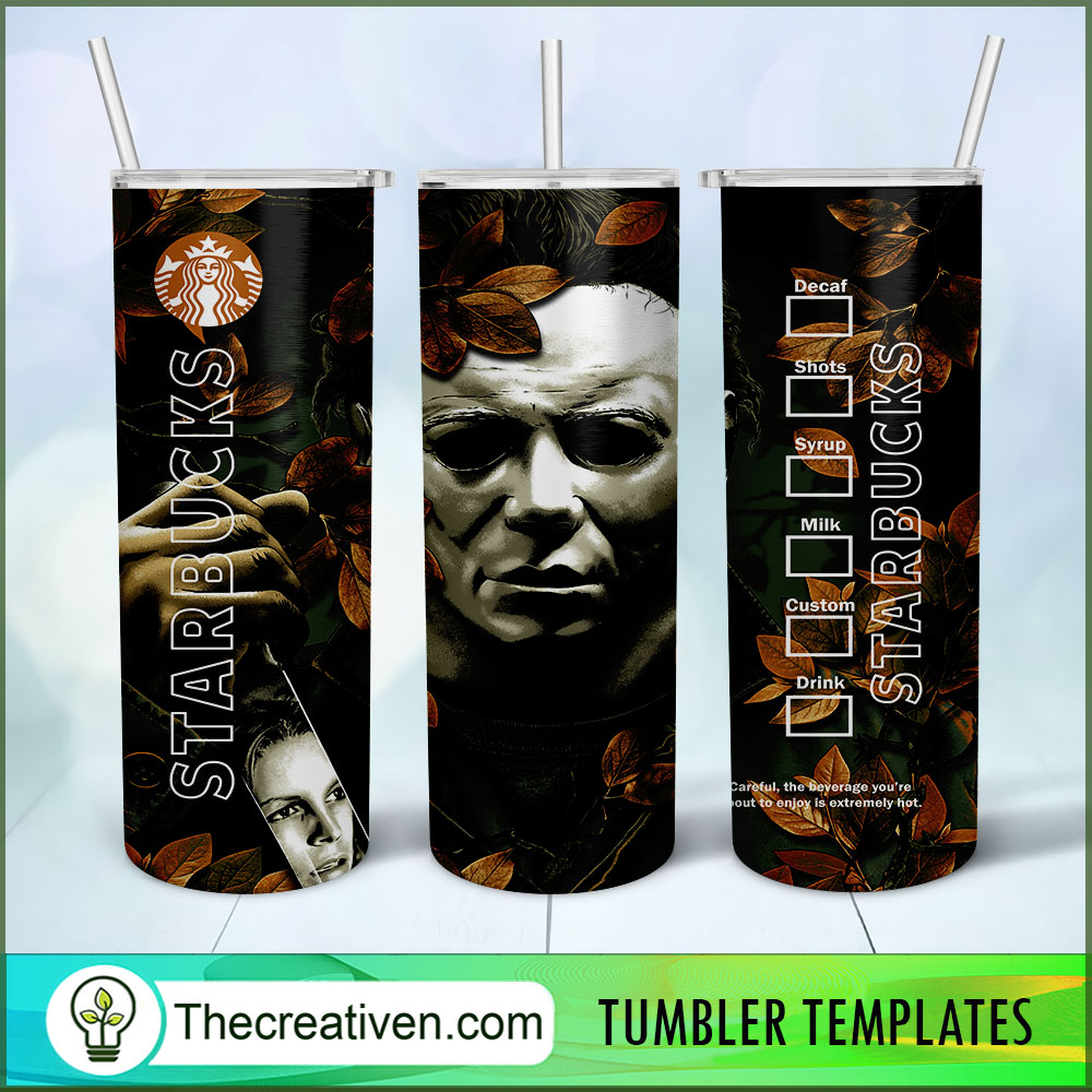 Michael Myers Starbucks Full T Tumbler Wrap Download 1 Michael Myers Starbucks Full T Tumbler Wrap Download