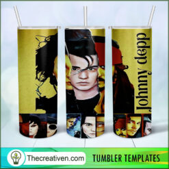 Johnny Depp Full Tumbler Wrap Tumbler Wrap – Digital Download
