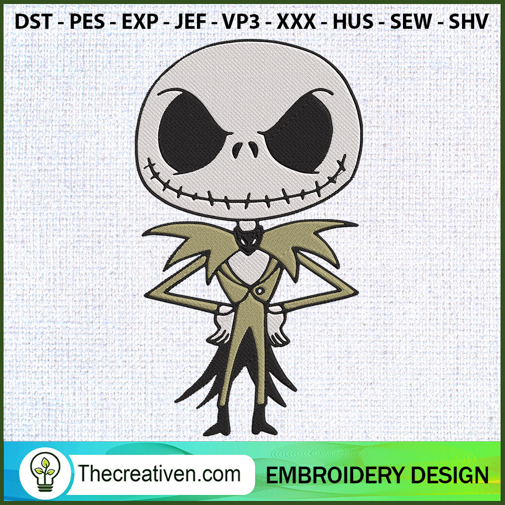 Baby Jack Skellington Embroi Embroidery Design 1 Baby Jack Skellington Embroi Embroidery Design