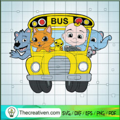 Cocomelon Bus SVG, Cocomelon With Animals SVG, Cocomelon SVG