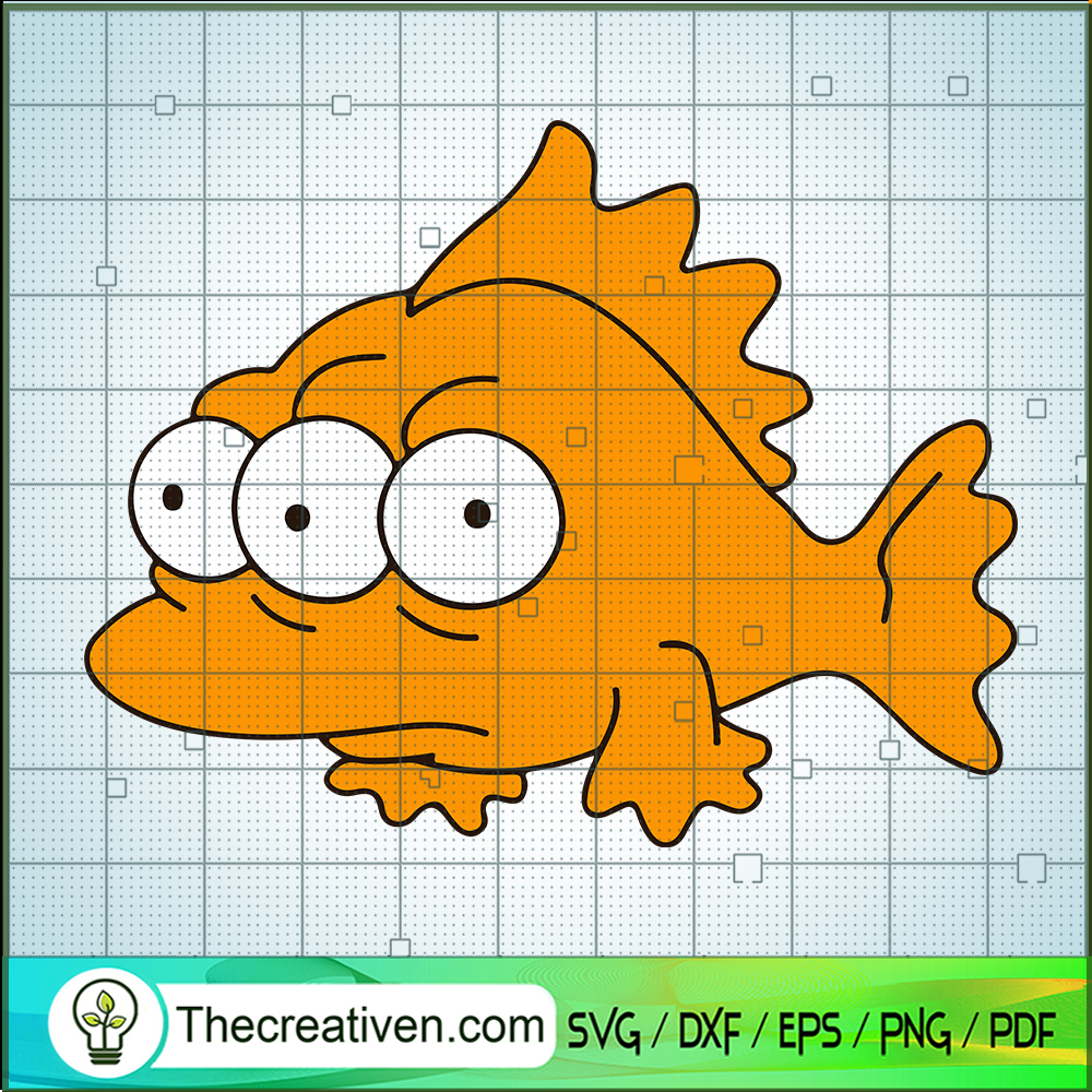 Blinky SVG, Simpson Fish SVG, Three-Eyed Fish SVG 1 Blinky SVG, Simpson Fish SVG, Three-Eyed Fish SVG